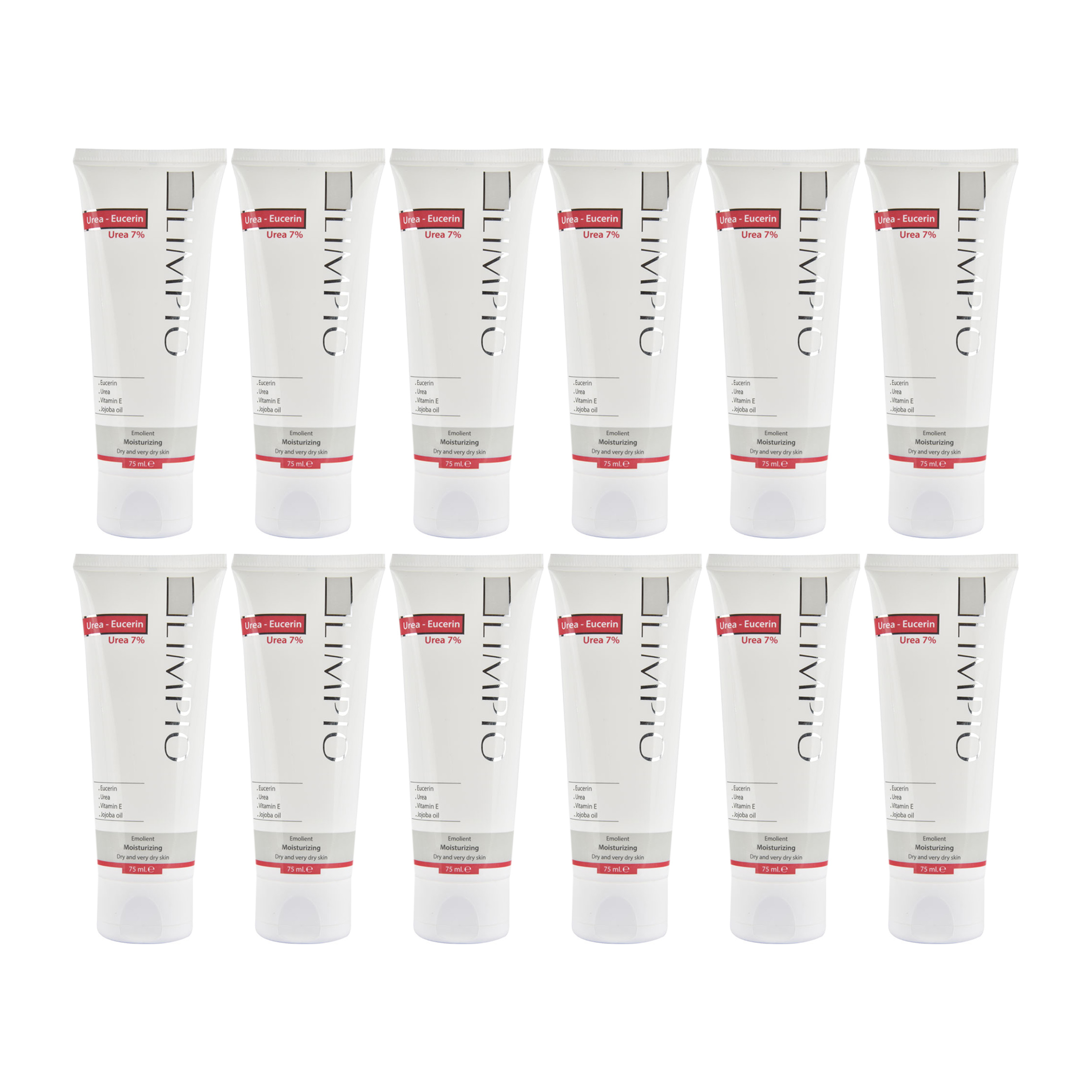 کرم مرطوب کننده لیمپیو مدل Urea-Eucerin حجم 75 میلی لیتر مجموعه 12 عددی