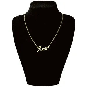 گردنبند طلا 18 عیار زنانه طرح آذر کد UN0020