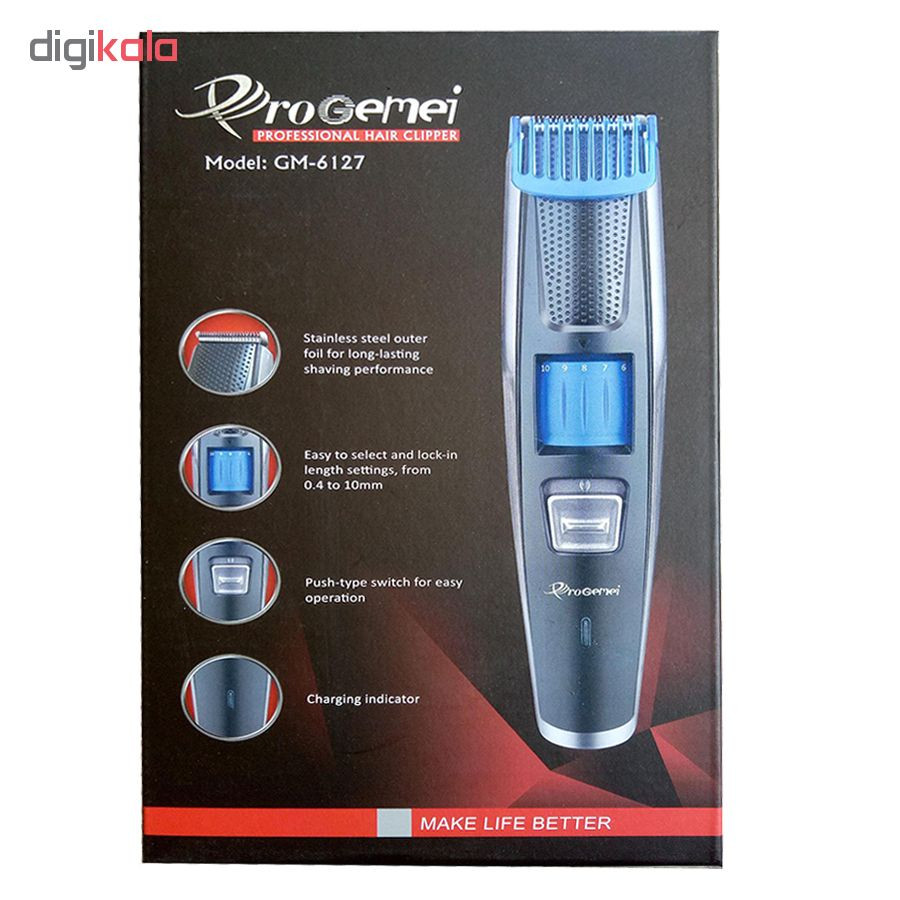 ماشین اصلاح موی صورت پروجیمی مدل GM-6127 ماشین اصلاح موی صورت پروجیمی مدل GM-6127