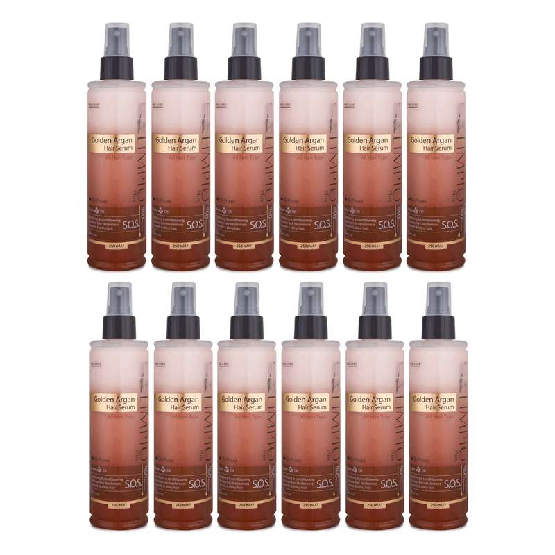 سرم مو لیمپیو مدل Golden Argan حجم 250 میلی لیتر مجموعه 12 عددی سرم مو لیمپیو مدل Golden Argan حجم 250 میلی لیتر مجموعه 12 عددی