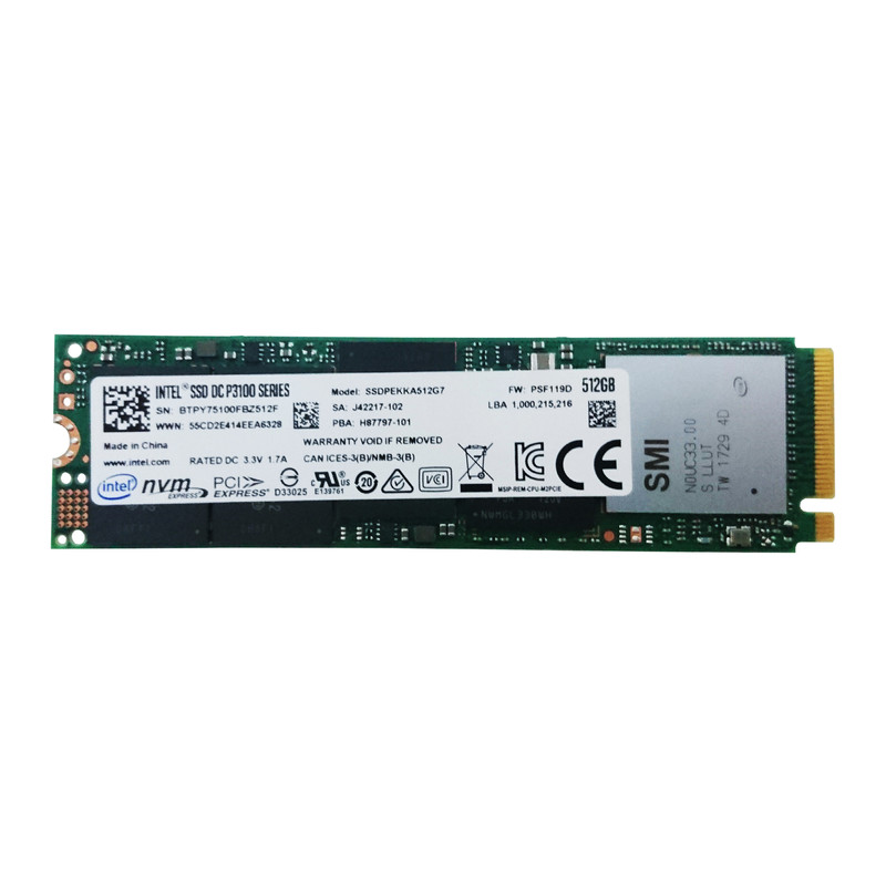 اس اس دی اینترنال اینتل مدل DC P3100 ظرفیت 512 گیگابایت