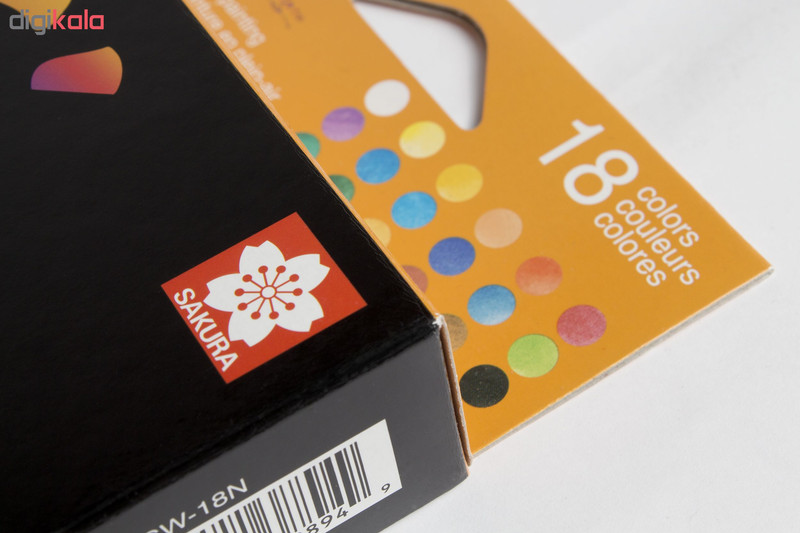 آبرنگ 18 رنگ ساکورا مدل koi-18