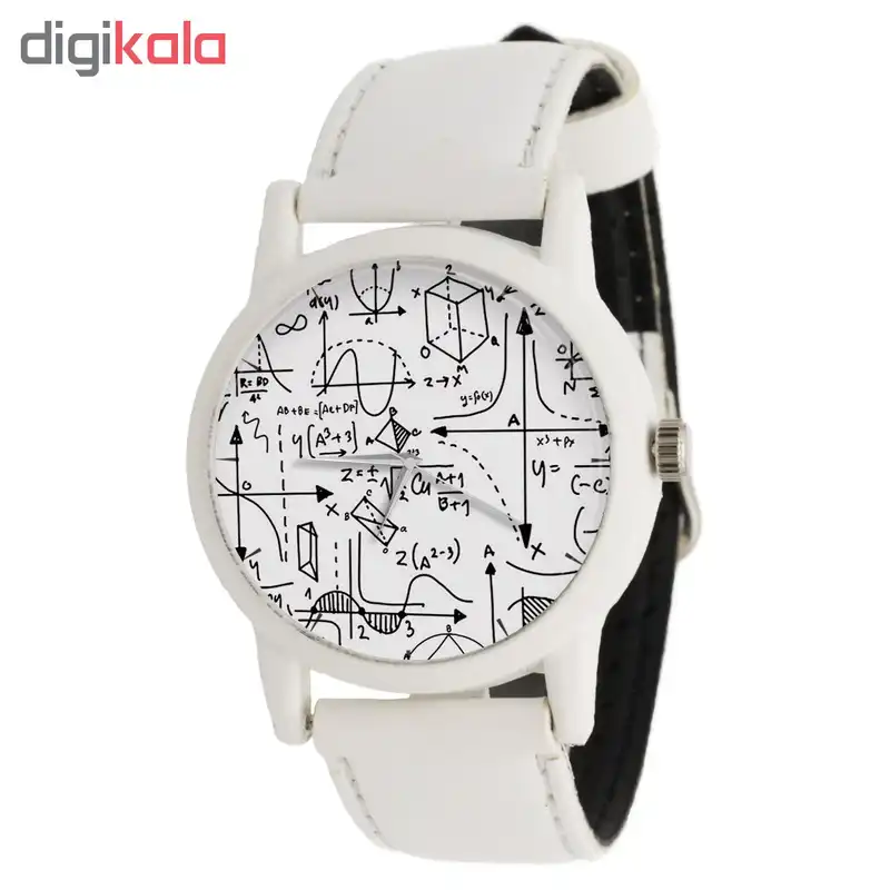 ساعت مچی عقربه ای طرح ریاضی کد LF1600