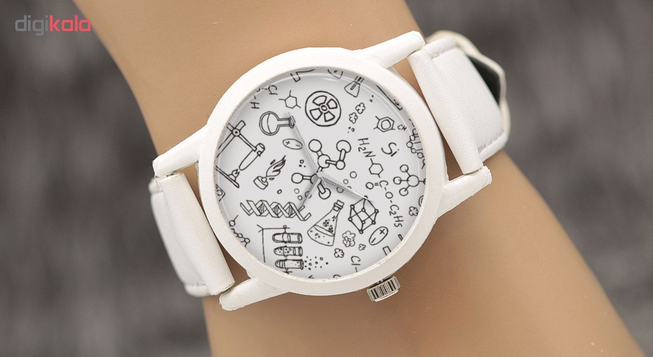 ساعت مچی عقربه ای طرح شیمی کد LF1599 -  - 4