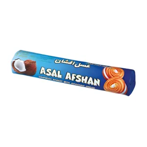 بیسکویت کرمدار لیوانی با طعم نارگیل عسل افشان - 100 گرم بسته 24 عددی