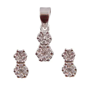 نیم ست نقره زنانه کد 87