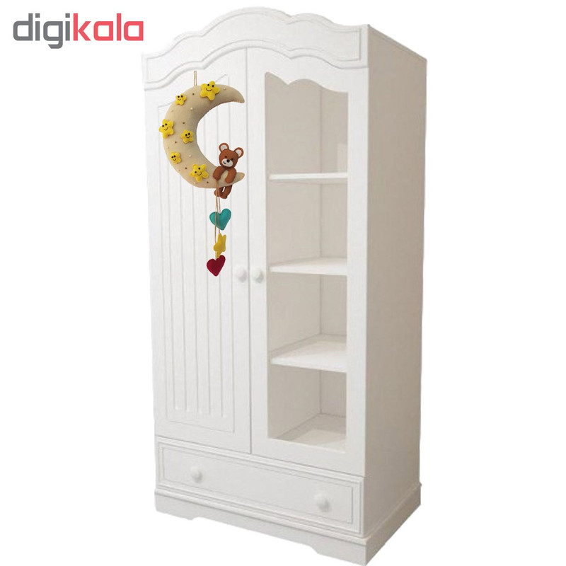 آویز اتاق کودک طرح خرس وماه