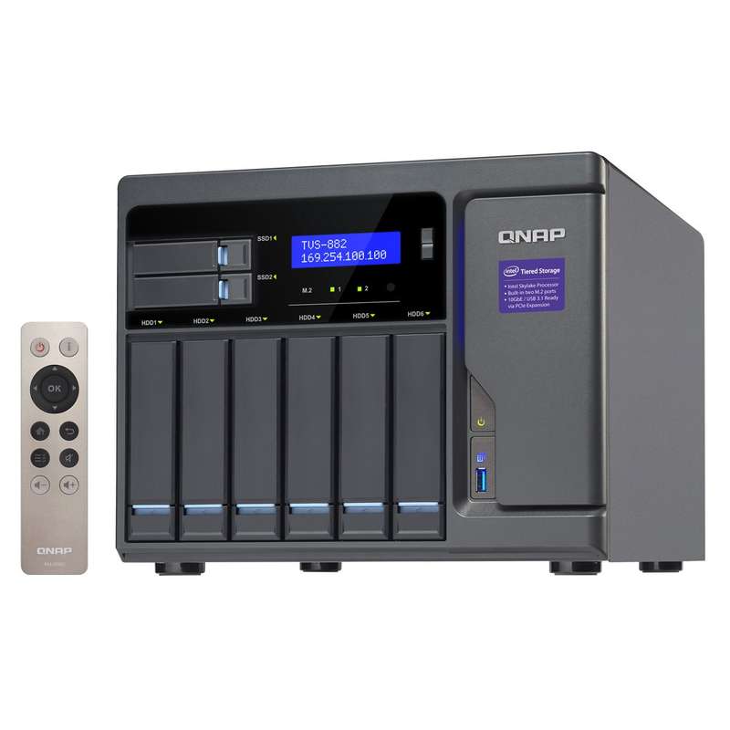 ذخیره ساز تحت شبکه کیونپ مدل TVS-882-i3-8G ذخیره ساز تحت شبکه کیونپ مدل TVS-882-i3-8G