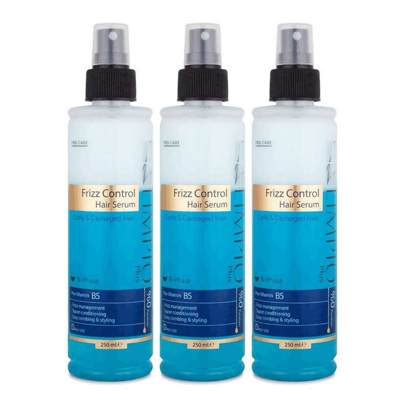 سرم مو لیمپیو مدل Frizz Control حجم 250 میلی لیتر مجموعه 3 عددی