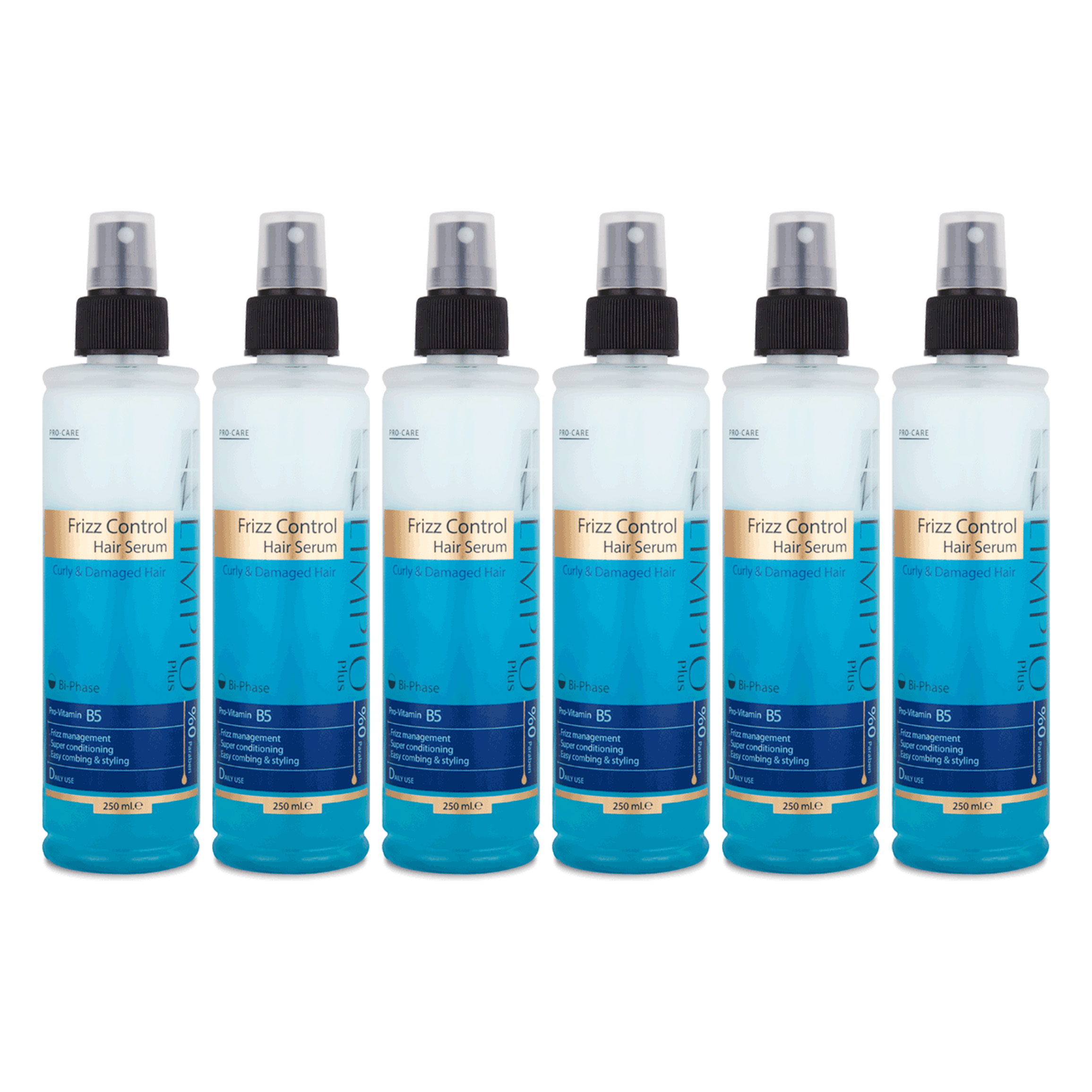سرم مو لیمپیو مدل Frizz Control حجم 250 میلی لیتر مجموعه 6 عددی