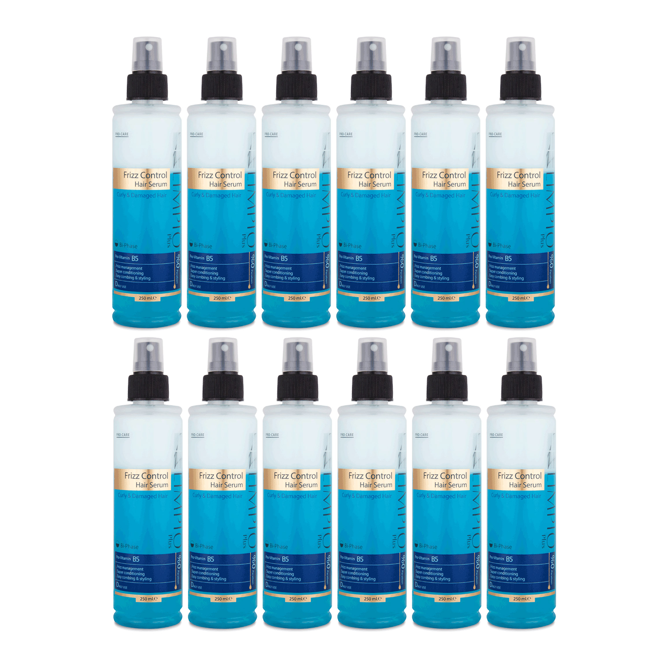 سرم مو لیمپیو مدل Frizz Control حجم 250 میلی لیتر مجموعه 12 عددی