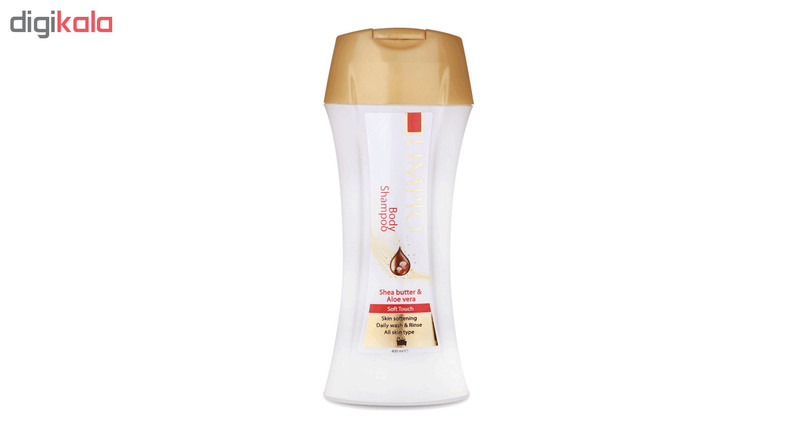 شامپو بدن لیمپیو مدل Shea butter & Aloe vera حجم 400 میلی لیتر مجموعه 6 عددی