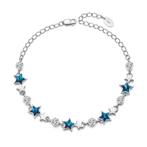 دستبند نقره زنانه کد GB6460 با سنگ سواروسکی