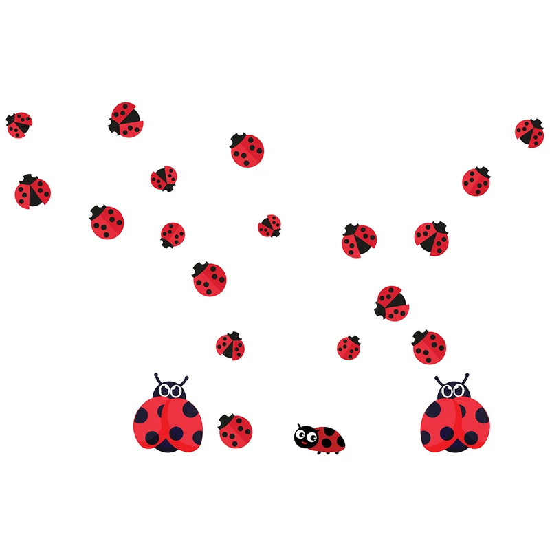 استیکر کودک طرح کفشدوزکهای بامزه