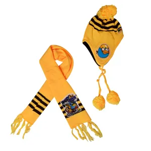 ست کلاه و شال گردن مدل Angry-ZA