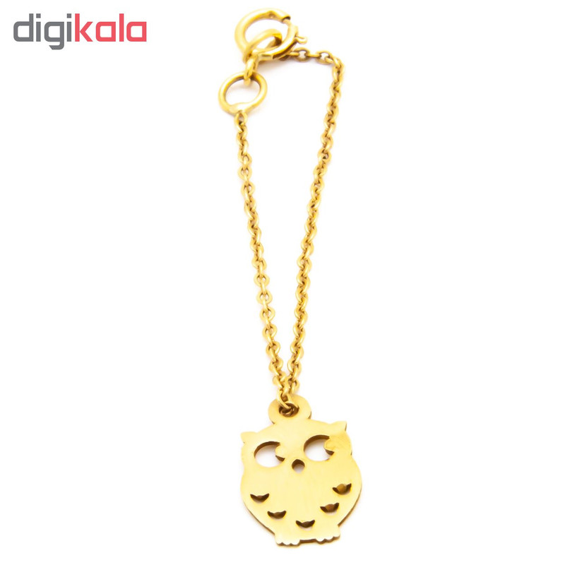 آویز ساعت طلا 18 عیار زنانه غزال گالری طرح جغد کد GGE020