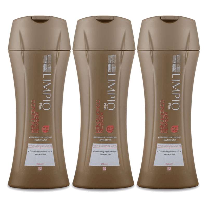 نرم کننده مو لیمپیو مدل Keratin حجم 250 میلی لیتر مجموعه 3 عددی
