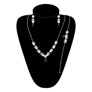 نیم ست نقره زنانه کد Set065PB