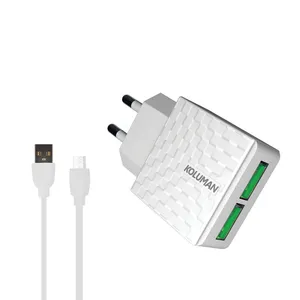 شارژر دیواری کلومن مدل KC-H600 به همراه کابل تبدیل microUSB