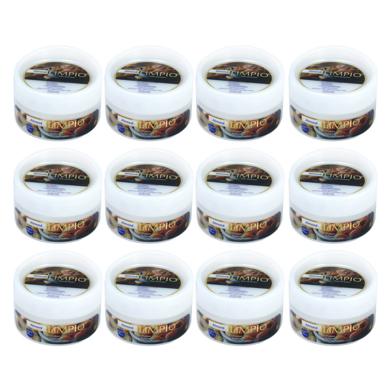 کرم مرطوب کننده لیمپیو مدل Almond حجم 200 میلی لیتر مجموعه 12 عددی