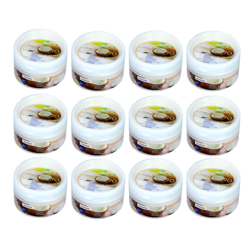 کرم مرطوب کننده لیمپیو مدل Coconut حجم 200 میلی لیتر مجموعه 12 عددی