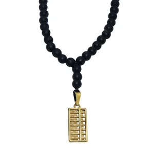 گردنبند مردانه طرح چرتکه کد GM-012