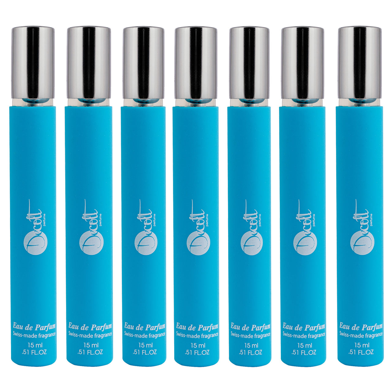 عطر جیبی مردانه دکلت مدل Silver Scent Jacob Bugart حجم 15 میلی لیتر مجموعه 7 عددی