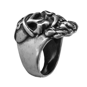 انگشتر مردانه طرح پیرمرد مدل skull کد 12