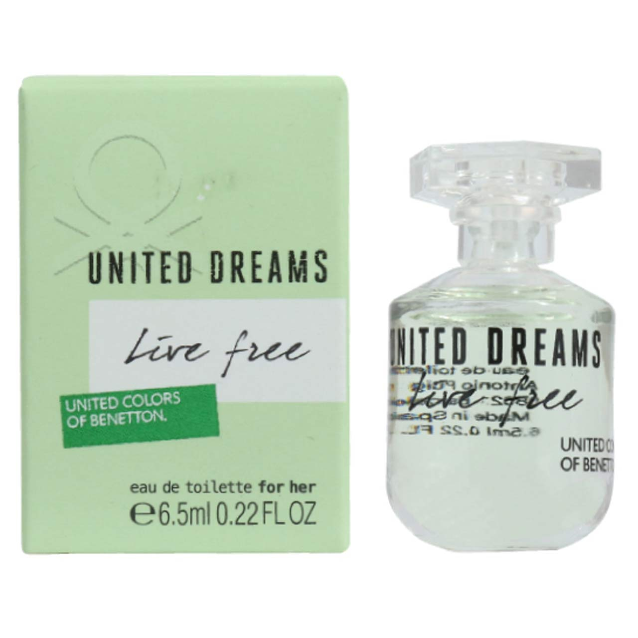 عطر جیبی زنانه بنتون مدل United Dreams Live Free حجم 6.5 میلی لیتر