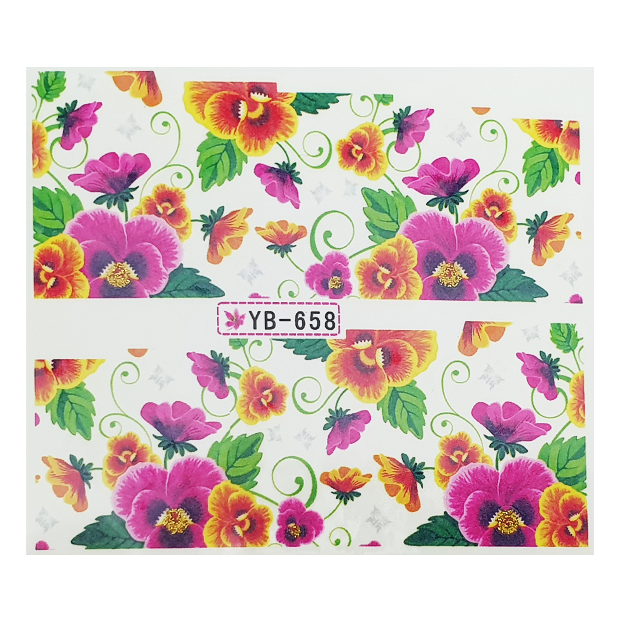 برچسب لنز ناخن مدل YB-658