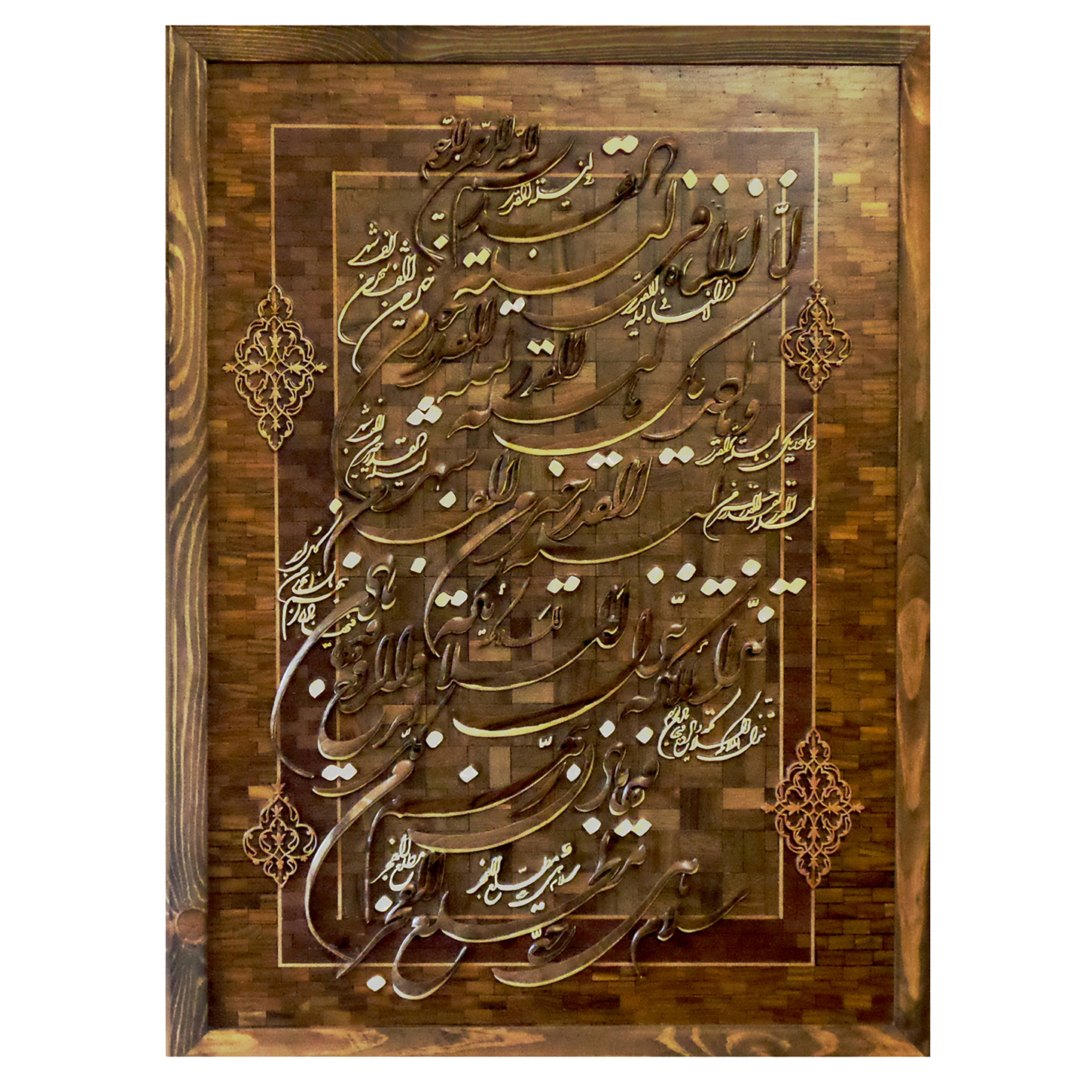 تابلو معرق کاری طرح وان یکاد کد 004