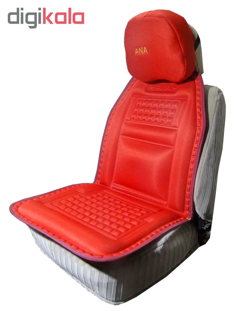 پشتی صندلی خودرو آنا کد 13 به همراه پشت گردنی صندلی خودرو و  کاور کمربند ایمنی مجموعه 7 عددی