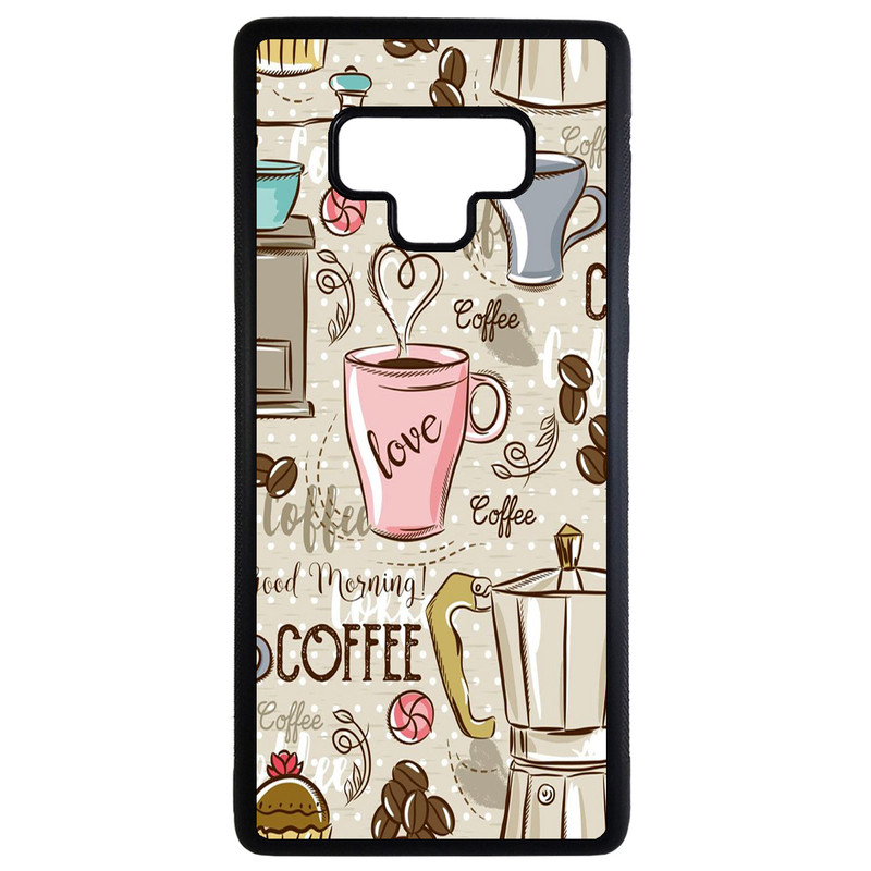 کاور طرح قهوه کد 43165 مناسب برای گوشی موبایل سامسونگ galaxy note 9