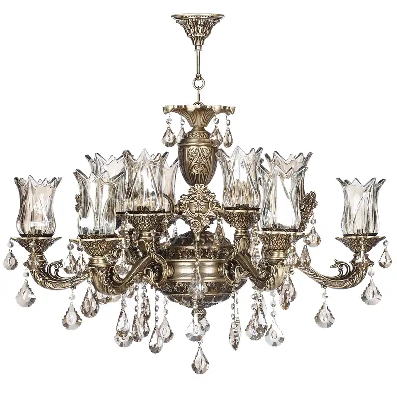 لوستر 12 شعله چشمه نور مدل M3412/6+6-A