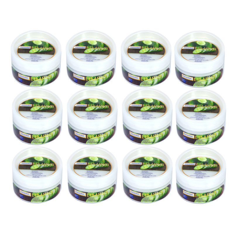 کرم مرطوب کننده لیمپیو مدل Cucumber حجم 200 میلی لیتر مجموعه 12 عددی