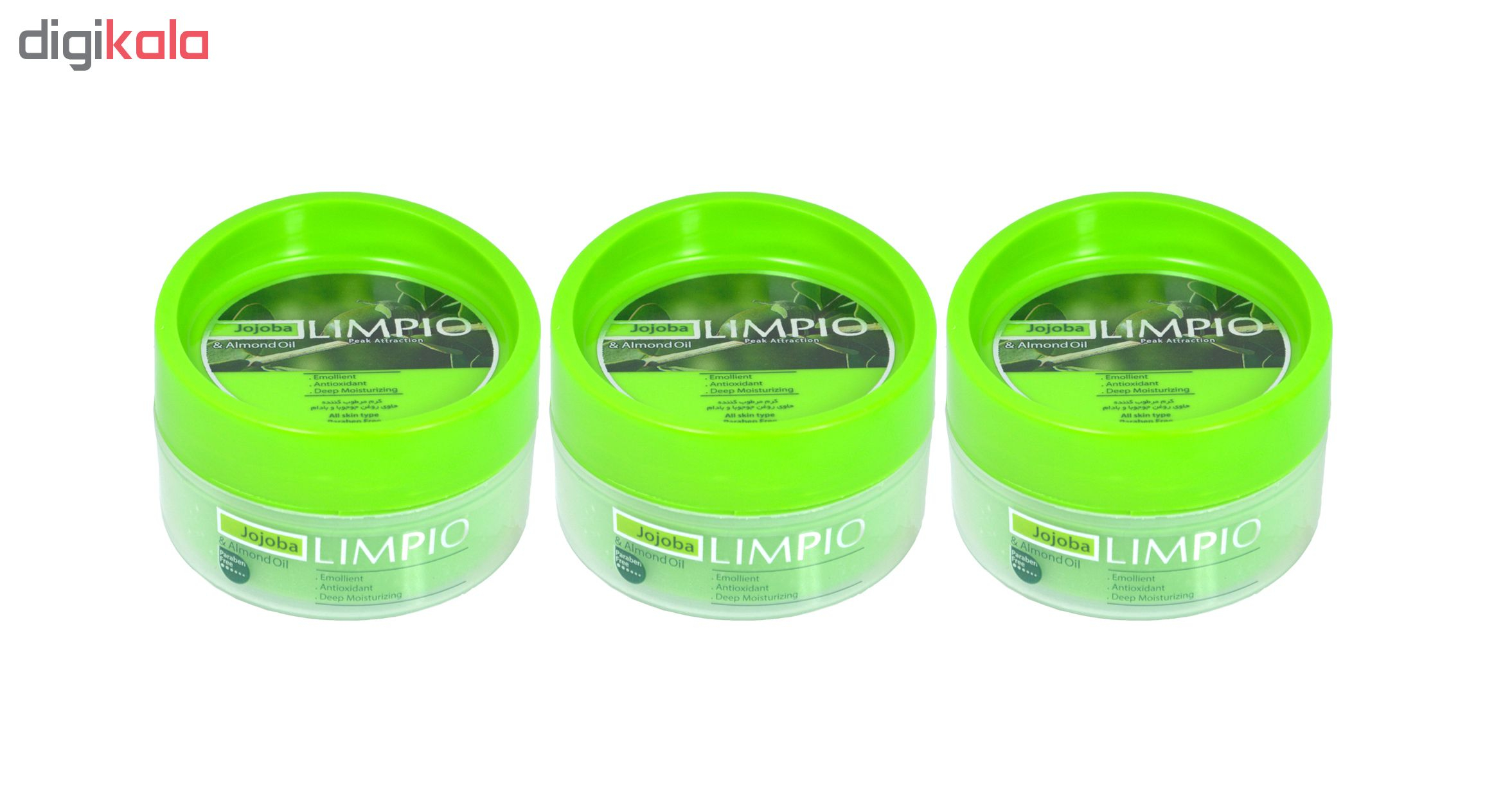 کرم مرطوب کننده لیمپیو مدل Jojoba حجم 200 میلی لیتر مجموعه 3 عددی