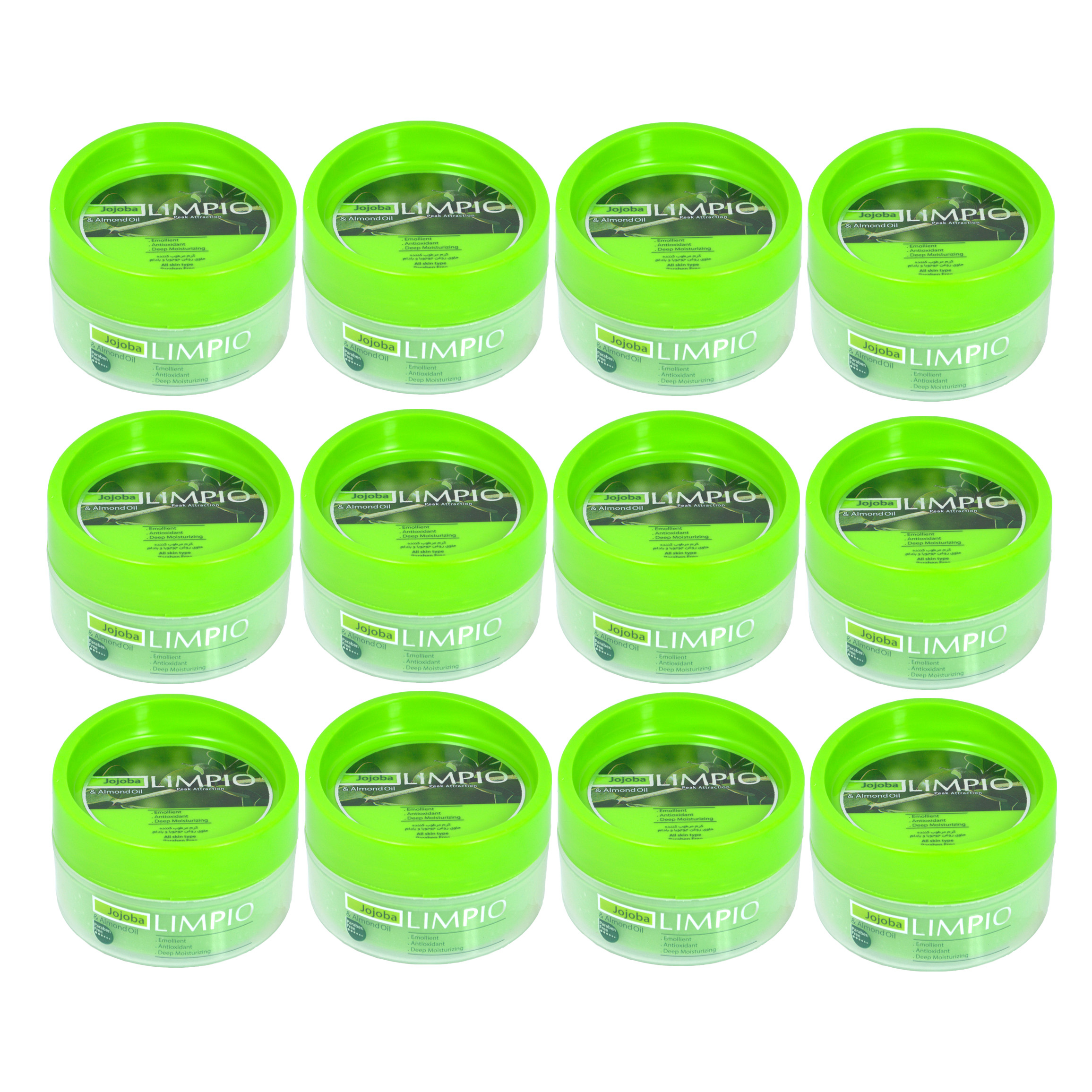 کرم مرطوب کننده لیمپیو مدل Jojoba حجم 200 میلی لیتر مجموعه 12 عددی