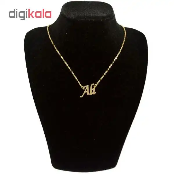گردنبند طلا 18 عیار زنانه طرح اسم علی کد UN0029