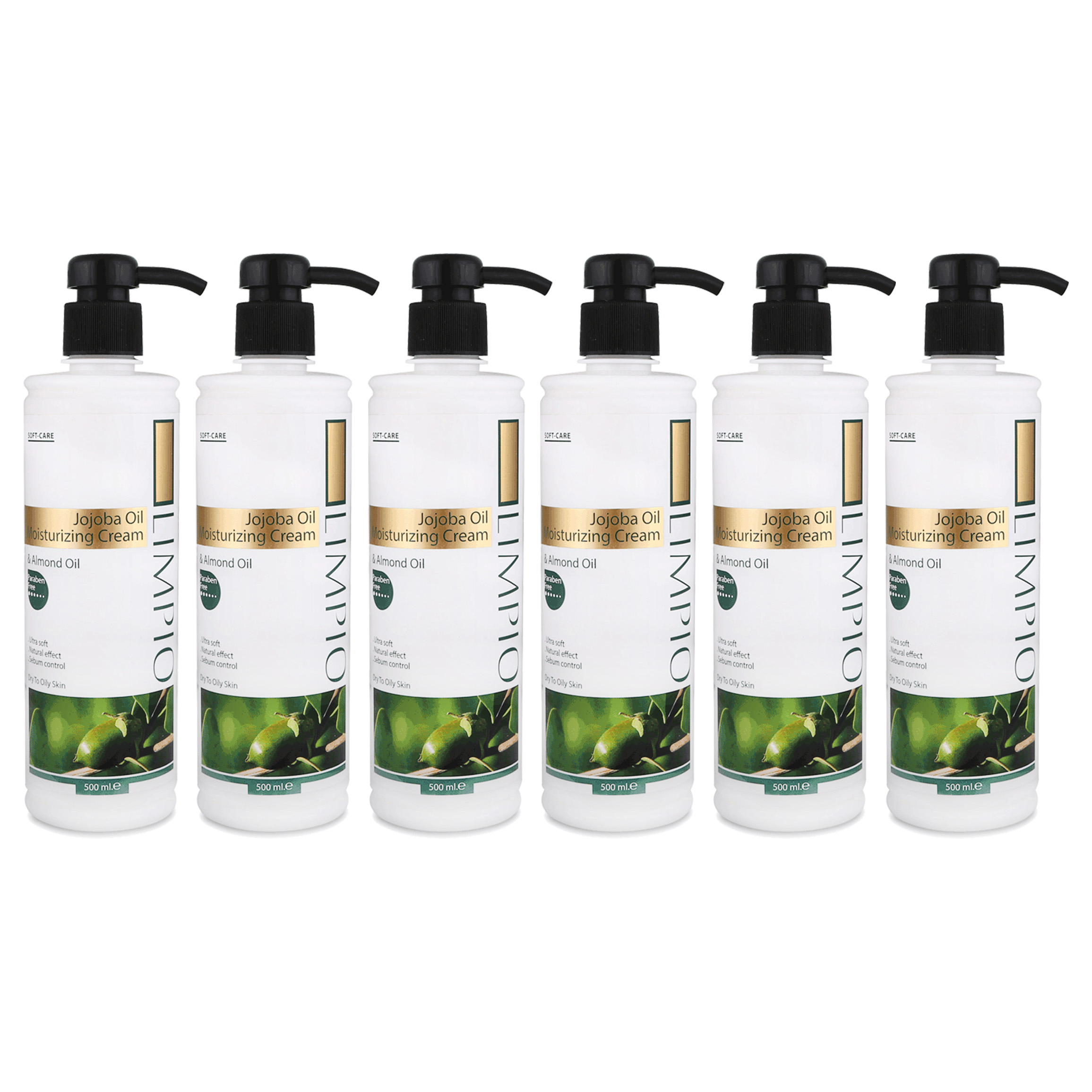 کرم مرطوب کننده لیمپیو مدل Jojoba حجم 500 میلی لیتر مجموعه 6 عددی