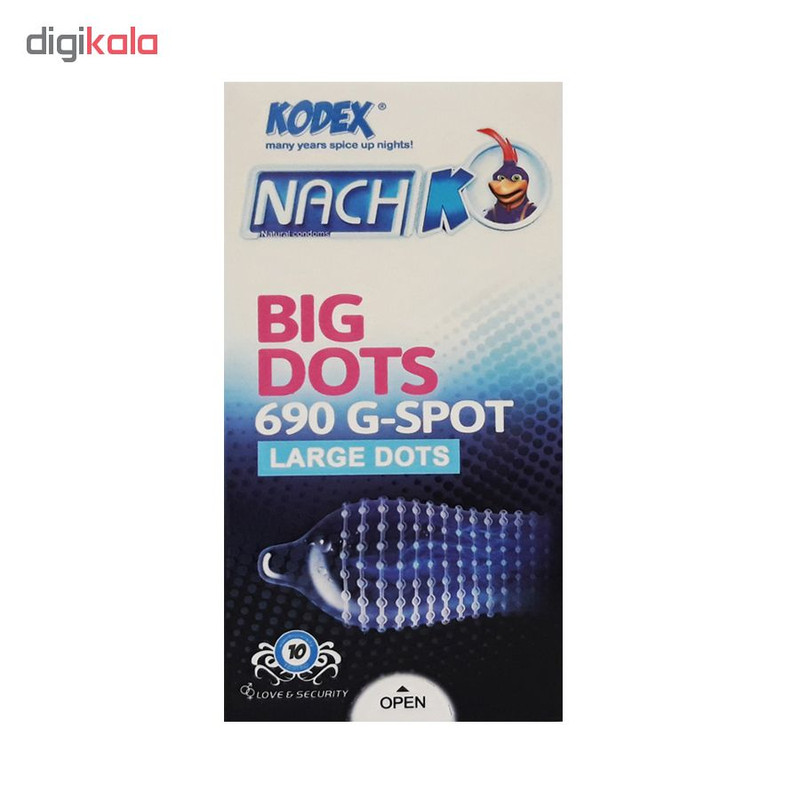 کاندوم ناچ کدکس مدل BIG DOTS مجموعه 12 عددی کاندوم ناچ کدکس مدل BIG DOTS مجموعه 12 عددی