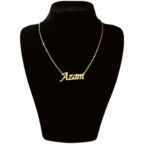 گردنبند طلا 18 عیار زنانه طرح اسم اعظم کد UN0039