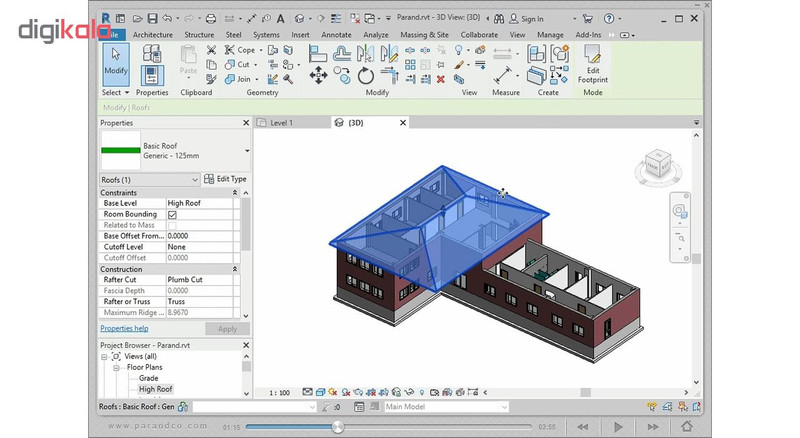 نرم افزار آموزش Autodesk Revit 2020 شرکت پرند