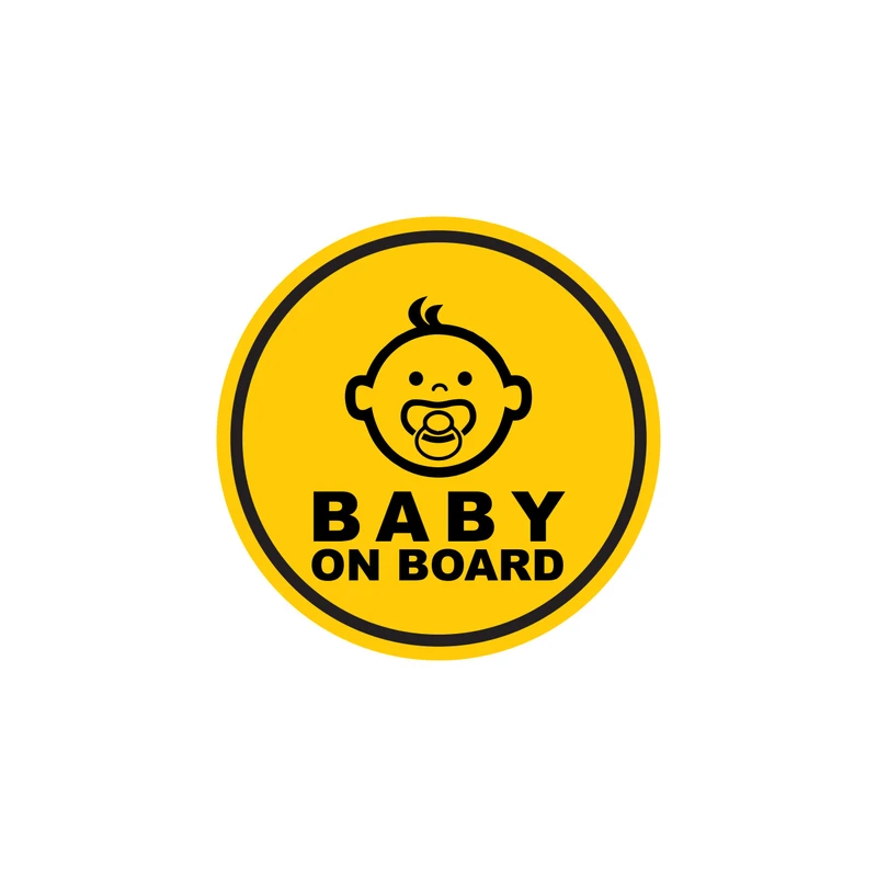 برچسب بدنه خودرو طرح Baby on Board کد ۰۵