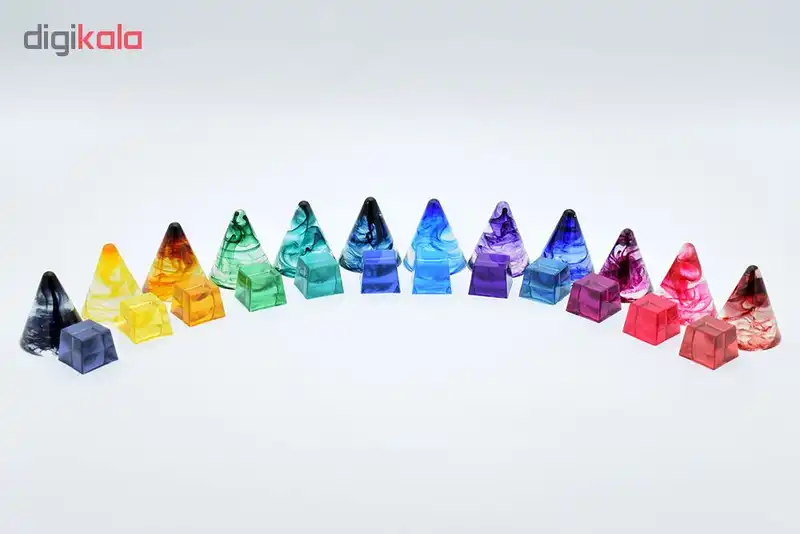 رنگ رزین فیلو مدل transparent بسته 12 عددی حجم 10 میلی لیتر