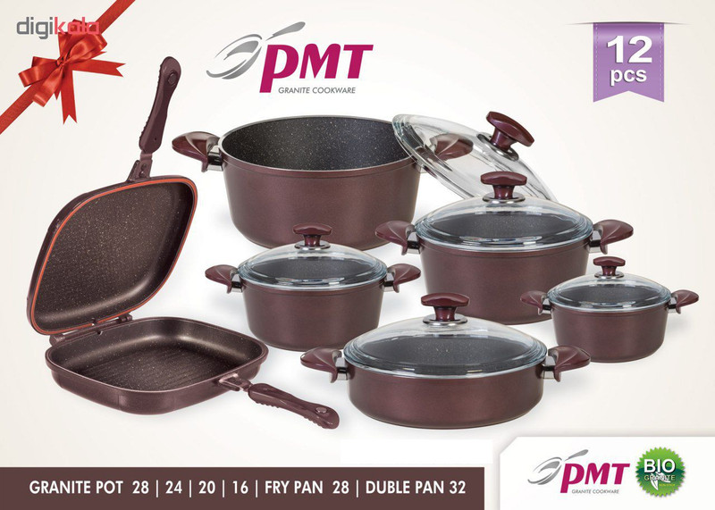 سرویس پخت و پز 12 پارچه پی ام تی کد pm1200