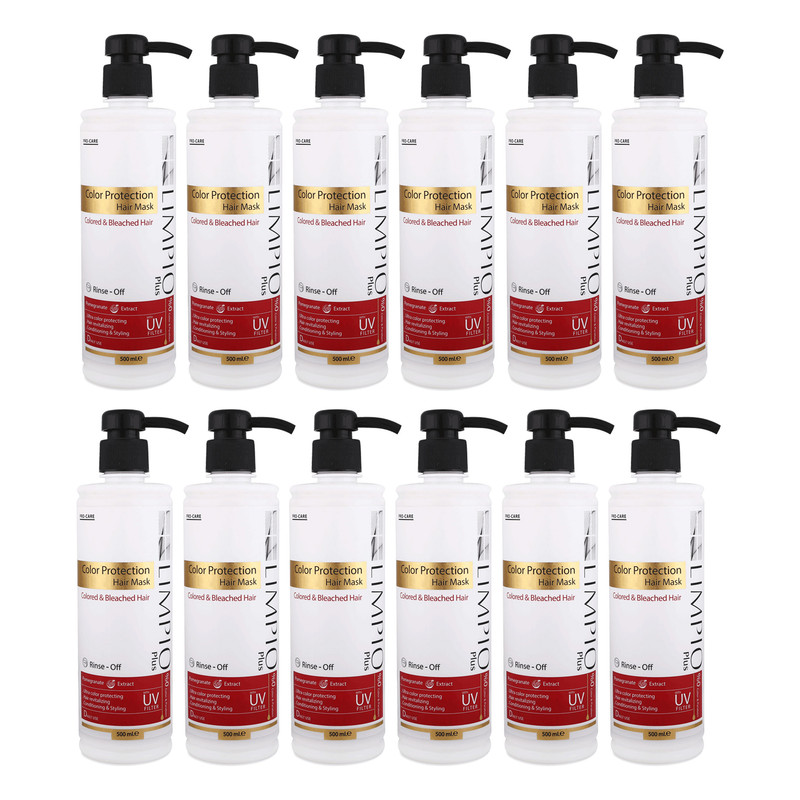 ماسک مو لیمپیو مدل Color Protection حجم 350 میلی لیتر مجموعه 12 عددی