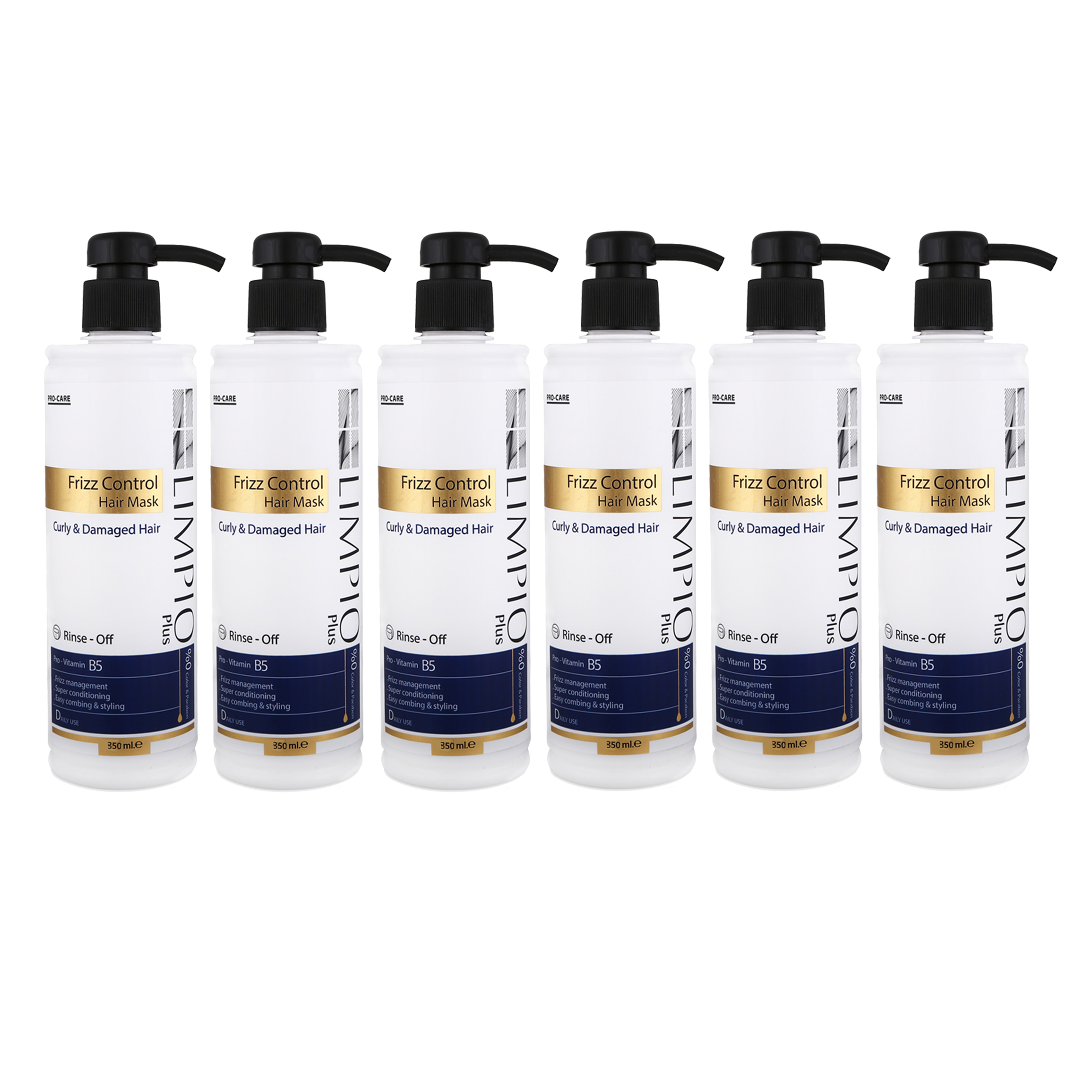 ماسک مو لیمپیو مدل Frizz Control حجم 350 میلی لیتر مجموعه 6 عددی