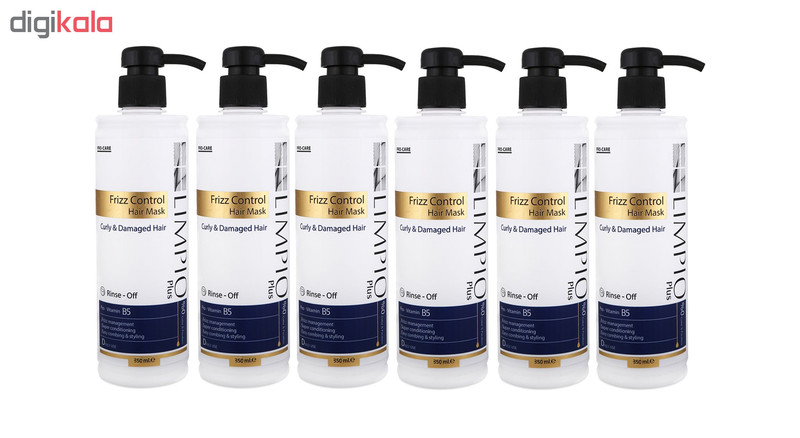 ماسک مو لیمپیو مدل Frizz Control حجم 350 میلی لیتر مجموعه 6 عددی