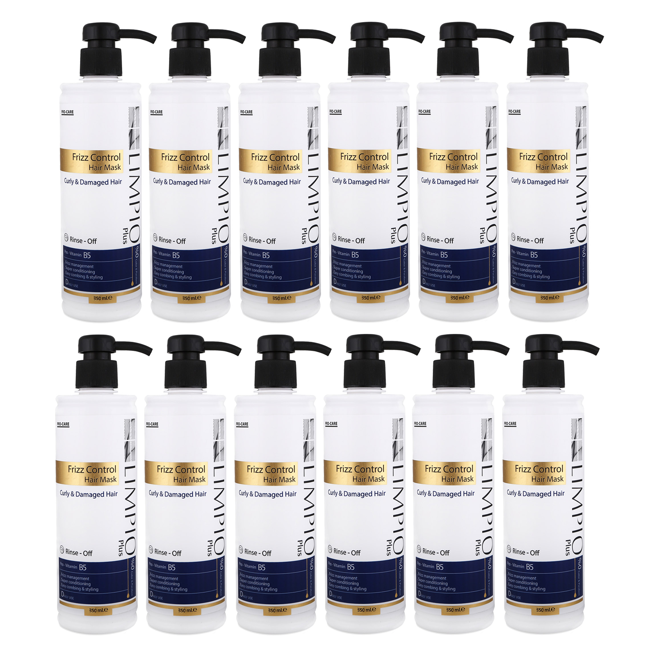ماسک مو لیمپیو مدل Frizz Control حجم 350 میلی لیتر مجموعه 12 عددی