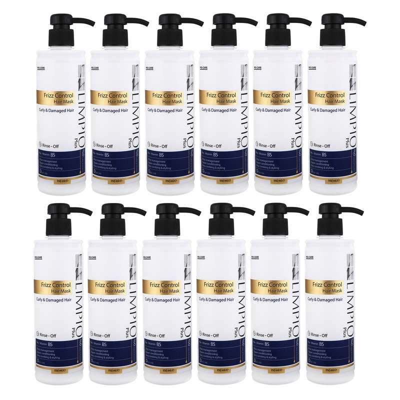 ماسک مو لیمپیو مدل Frizz Control حجم 350 میلی لیتر مجموعه 12 عددی ماسک مو لیمپیو مدل Frizz Control حجم 350 میلی لیتر مجموعه 12 عددی